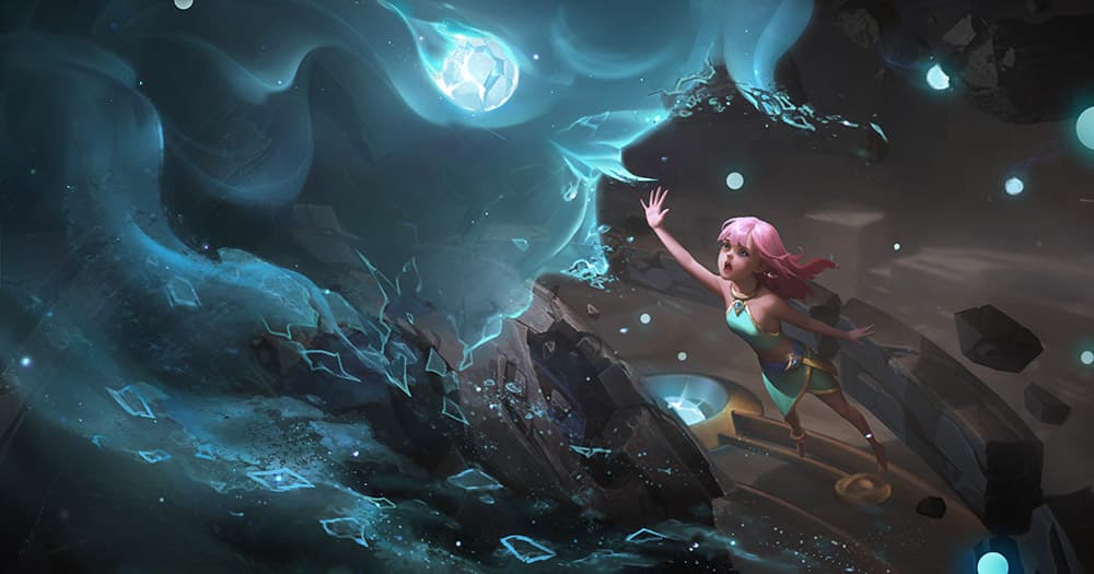 Novaria mid lane MLBB S40 splash art landscape