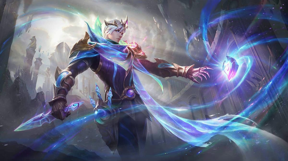 Gusion Soul Revelation skin splash art MLBB