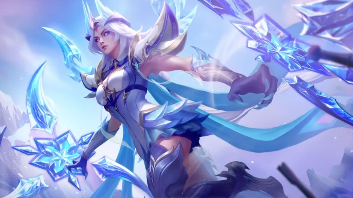 Karrie MLBB new skin splash art showing the Lost Star marksman in action
