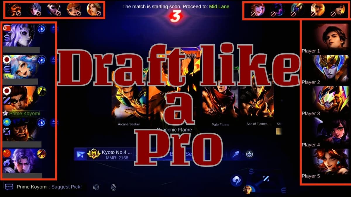 MLBB pro player guide to ban phase strategy in ranked draft pick mode