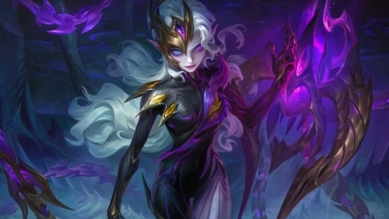 Obsidia Sovereign of Dark's End splash art MLBB