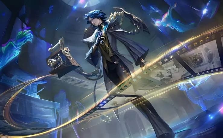 Mobile Legends patch update artwork with multiple heroes in a landscape banner