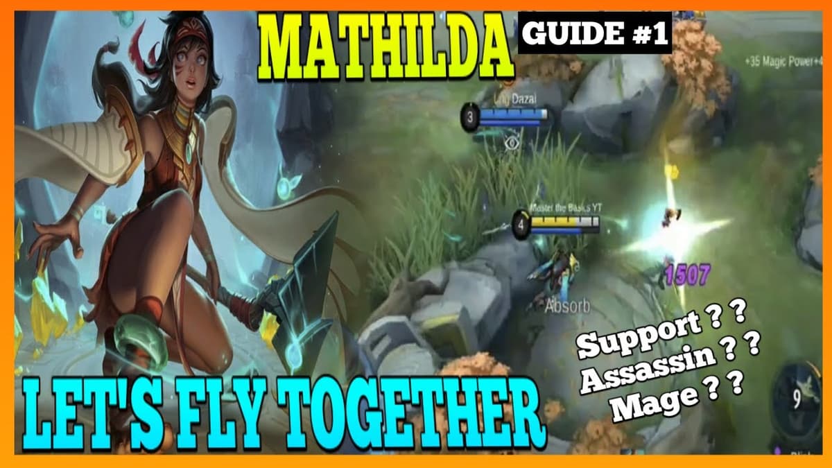 MLBB roamer gameplay showing Mathilda support hero in action during teamfight