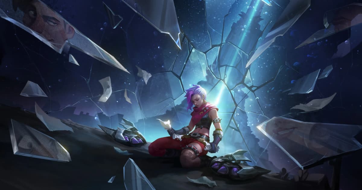 Ixia MLBB Arclight Outlaw hero splash art landscape