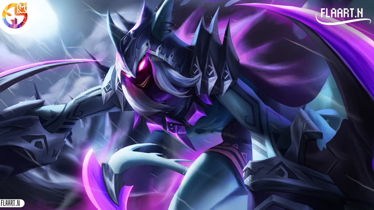 Helcurt Shadowbringer revamp fan art in dark purple tones