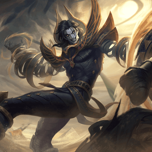 Khufra splash art towering over enemies in MLBB