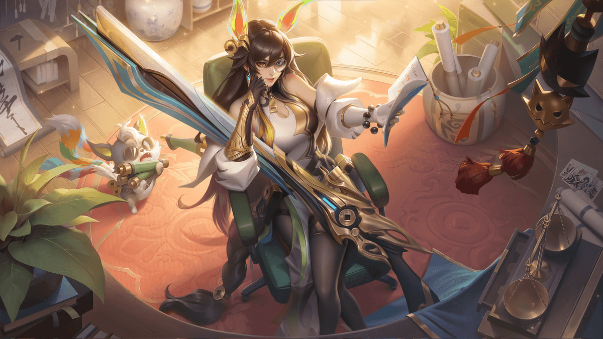 Lesley Meowkin skin splash art HD wallpaper MLBB wide landscape