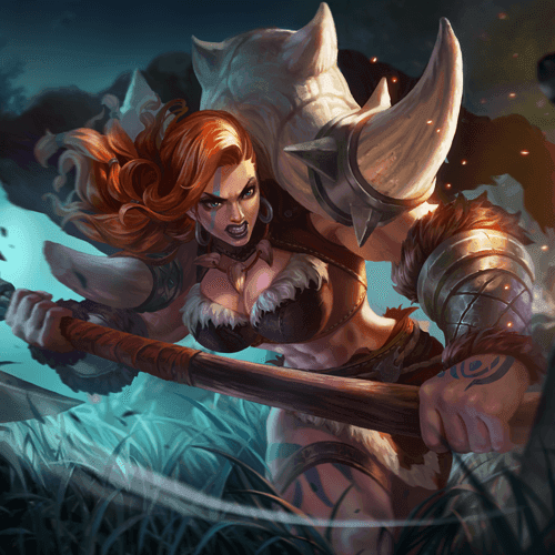Hilda Power of Megalith fighter splash art in MLBB