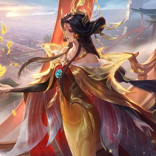 Zetian Celestial Empress hero splash art MLBB