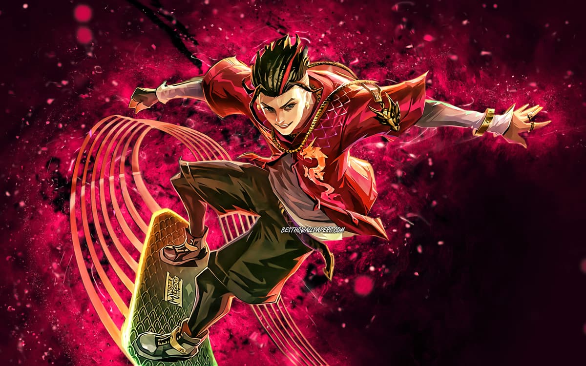 Chou MLBB 4K skin splash art showing the Kung Fu Boy fighter in battle stance