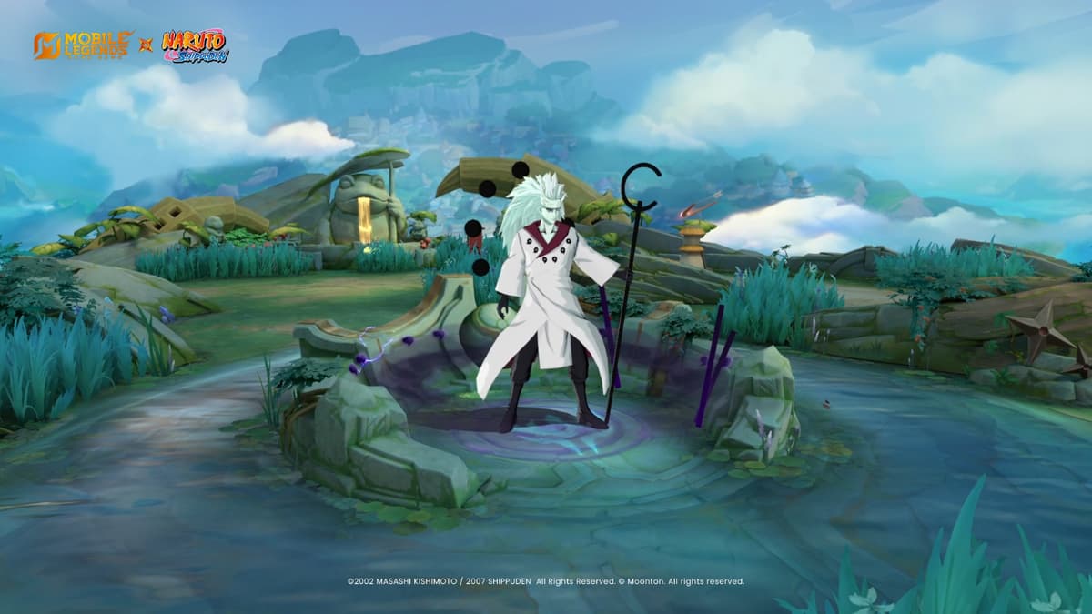 MLBB x Naruto collaboration promotional artwork with crossover characters