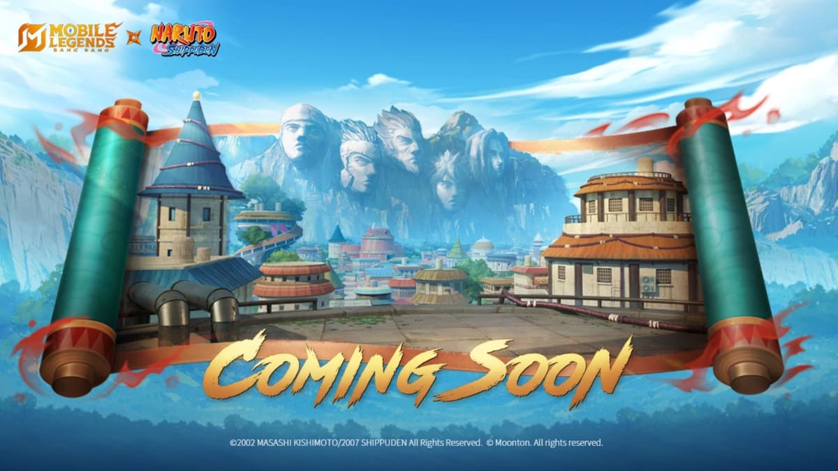 MLBB x Naruto collaboration promotional artwork with event branding