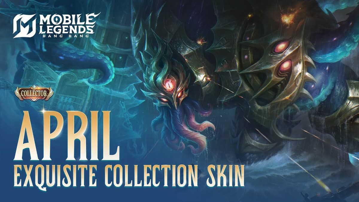 Grock Tremor of the Deep Collector skin official splash art April 2026 Exquisite Collection MLBB