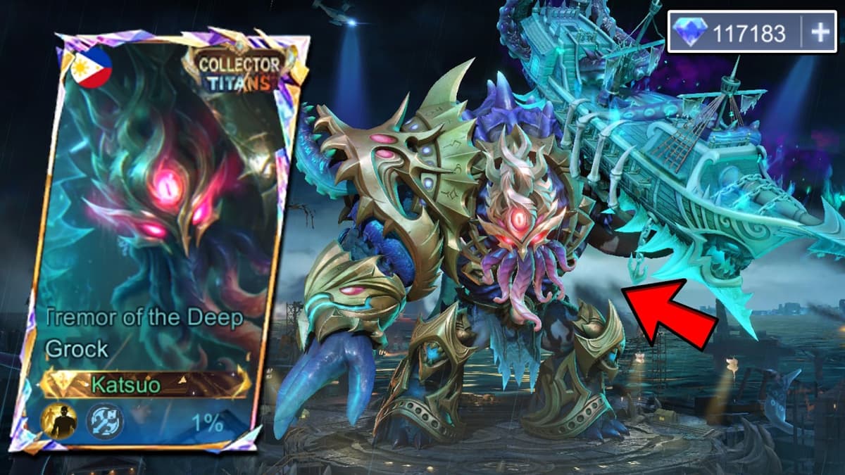 Grock Tremor of the Deep Collector skin MLBB April 2026