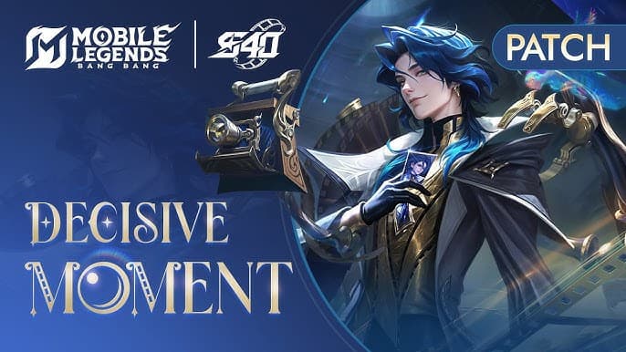 Mobile Legends S40 Decisive Moment patch preview banner with hero artwork