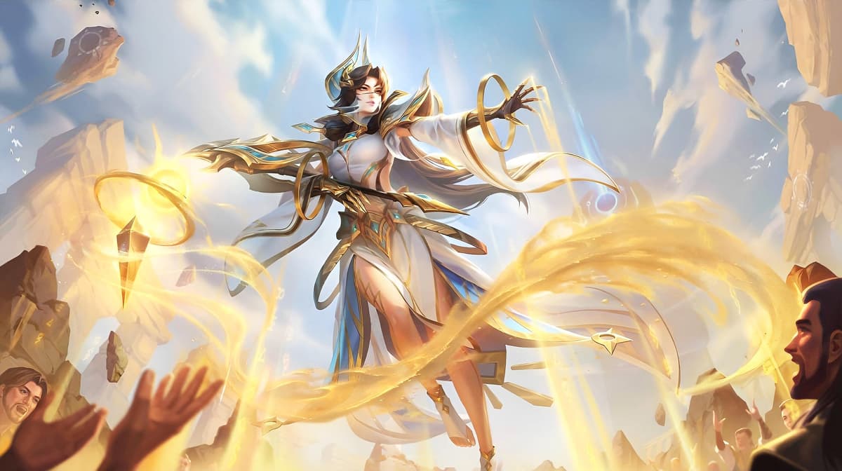 Luo Yi Oracle of Sol splash art in MLBB