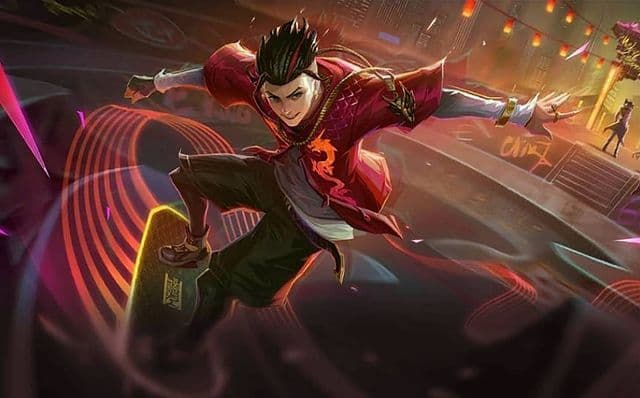 Chou new skin full artwork MLBB splash art