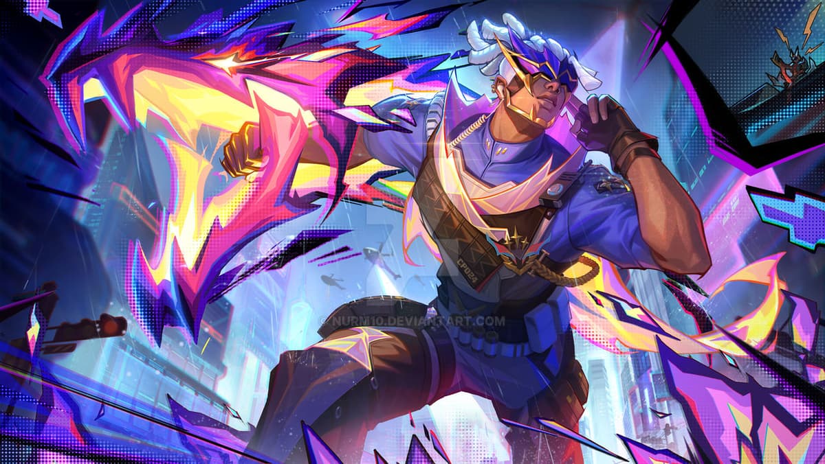 Brody Neobeast skin splash art in MLBB, the Lone Star marksman in combat stance