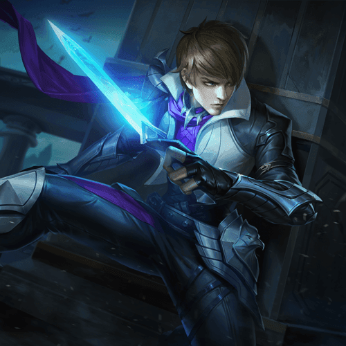 Gusion hero splash art in MLBB, the hero receiving the Minato Namikaze skin in Phase 2