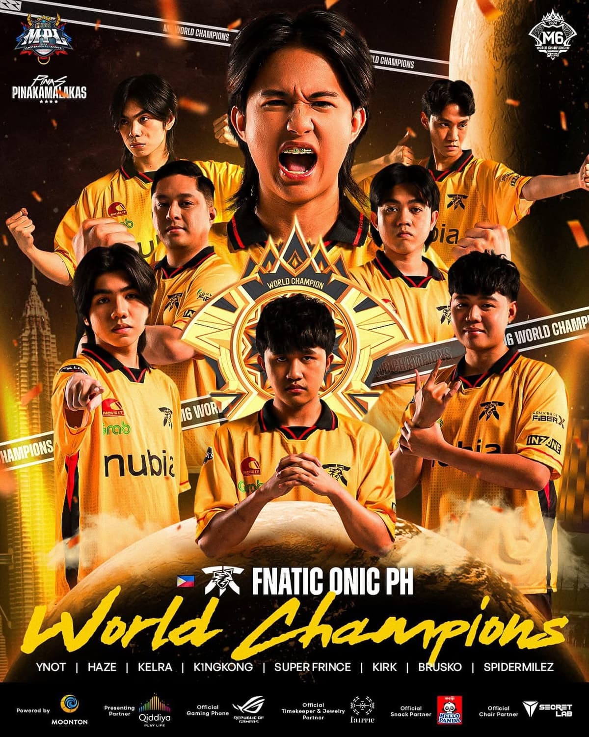 ONIC Philippines M6 World Championship celebration