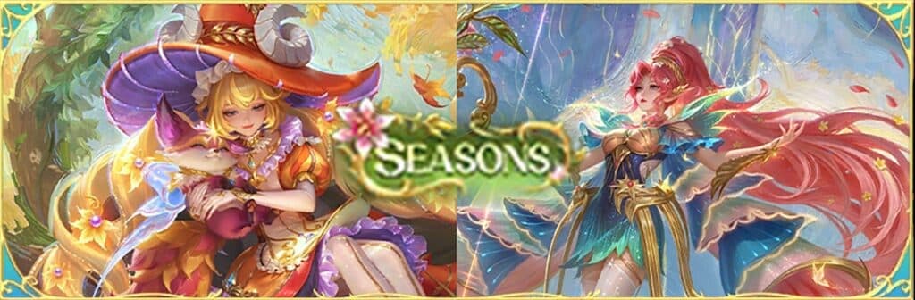 Miya and Floryn Eternal Seasons Spring and Fall banner comparison in MLBB