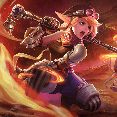 Lolita MLBB hero splash art wielding shield in Mobile Legends Bang Bang