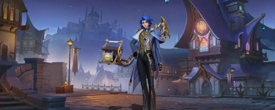 Marcel Soul Photographer MLBB hero with Clemar camera, official promotional art