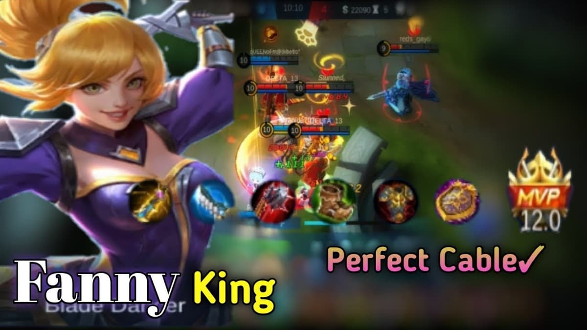 Fanny performing a Steel Cable combo in a Mobile Legends gameplay clip