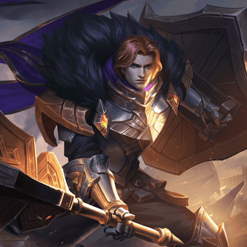 Tigreal the Warrior of Dawn MLBB tank hero splash art
