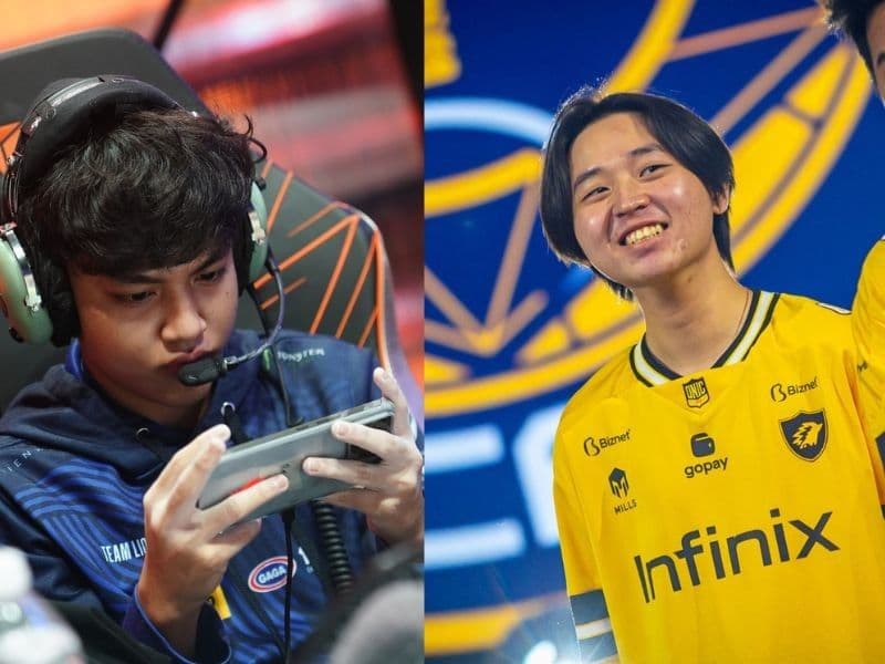 Indonesian gold laners AeronnShikii and Savero at MPL Philippines Season 17 media day